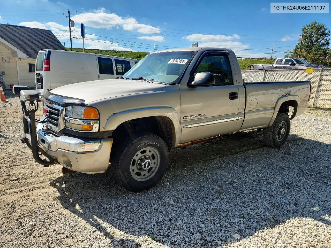 GMC SIERRA 2006, VIN 1GTHK24U06E211197