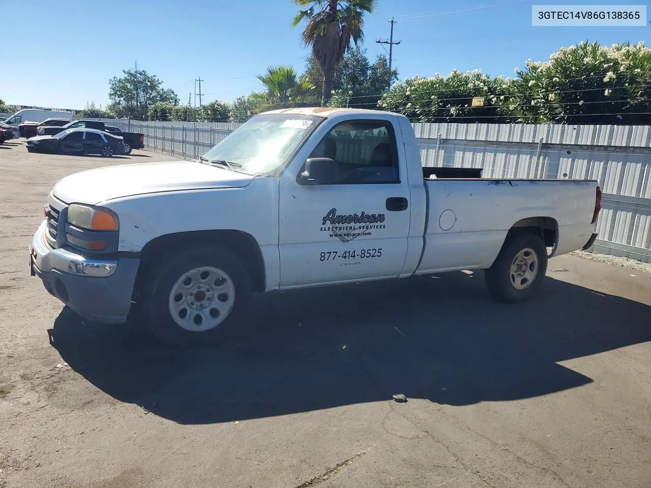 GMC SIERRA 2006, VIN 3GTEC14V86G138365