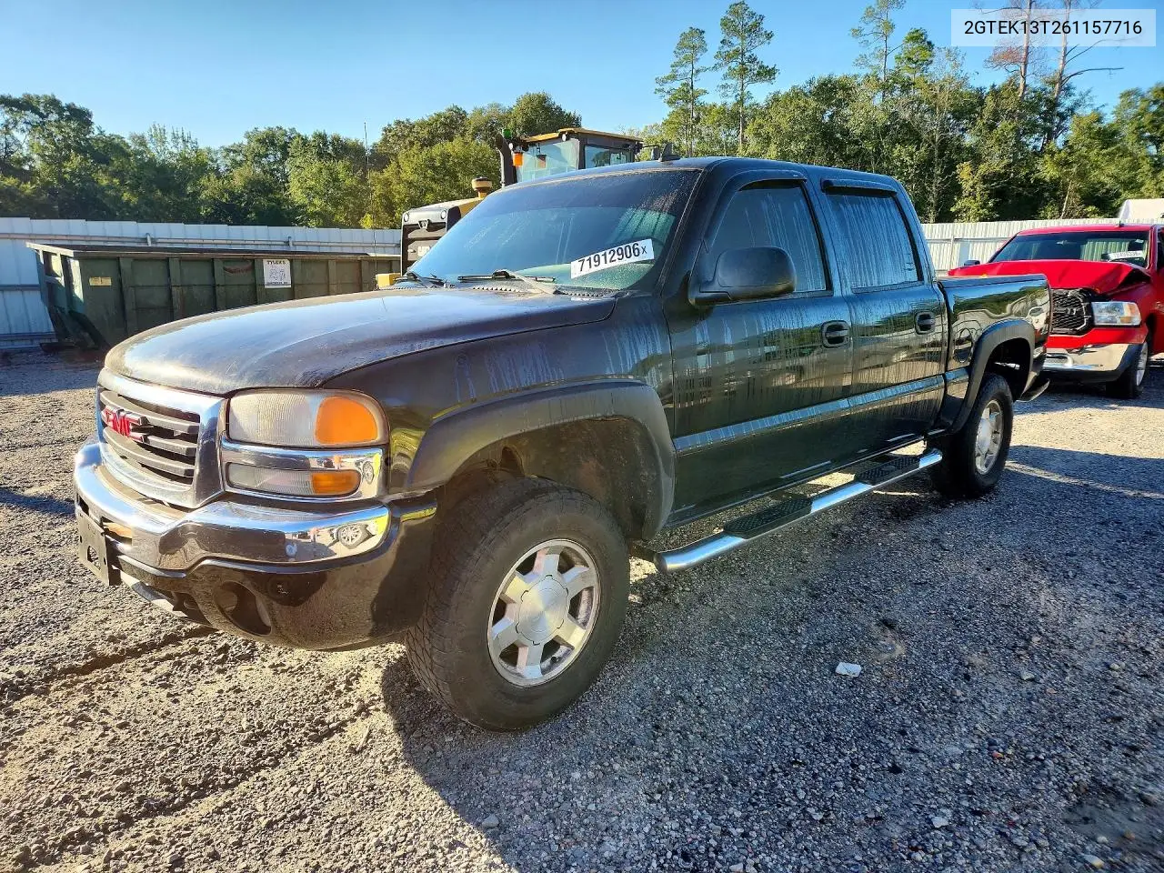 GMC SIERRA 2006, VIN 2GTEK13T261157716