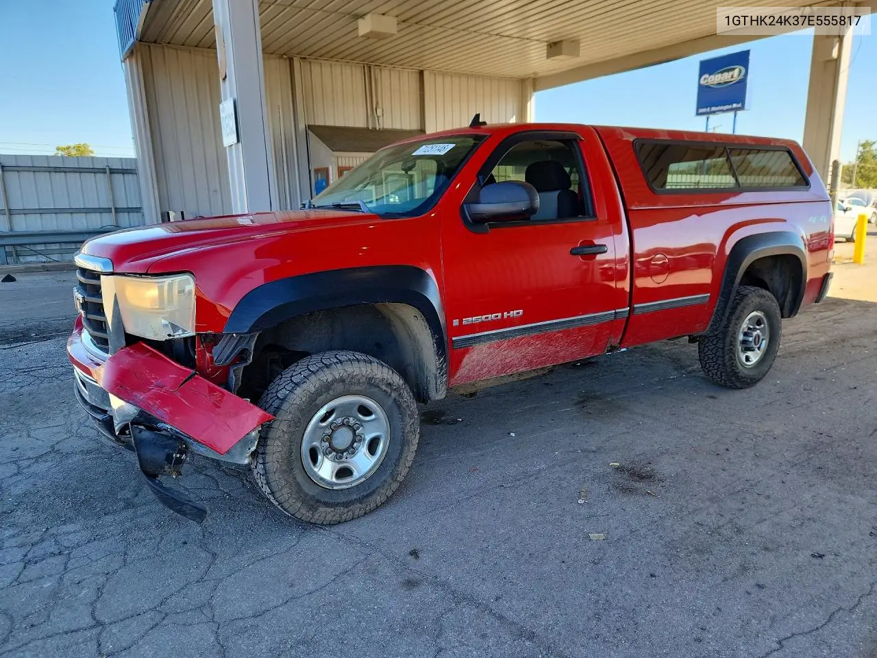 GMC SIERRA 2007, VIN 1GTHK24K37E555817