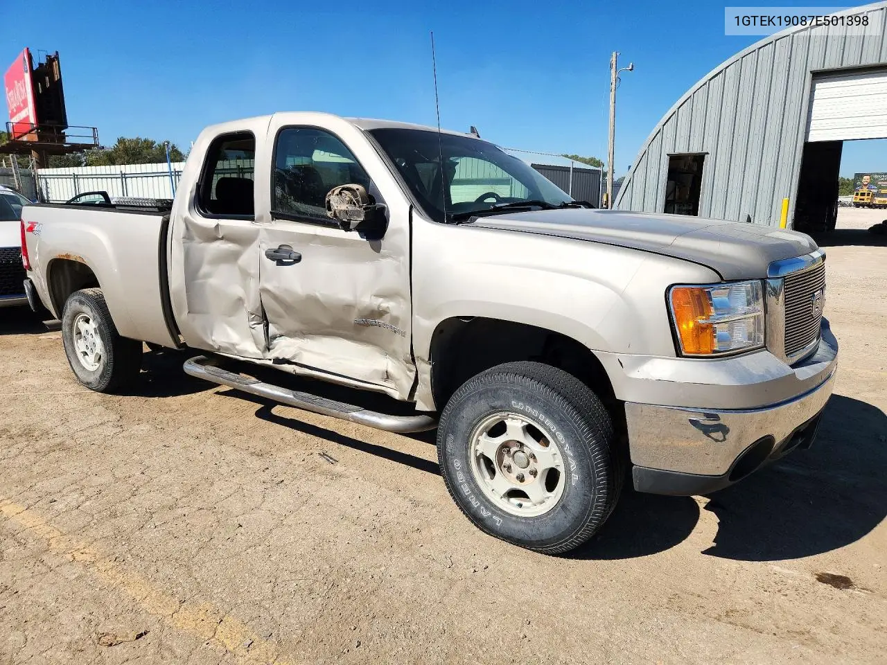 2007 GMC SIERRA VIN 1GTEK19087E501398 — фото 4