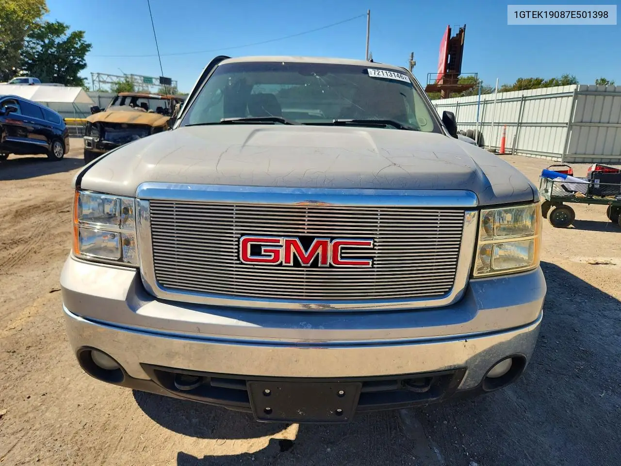 2007 GMC SIERRA VIN 1GTEK19087E501398 — фото 5