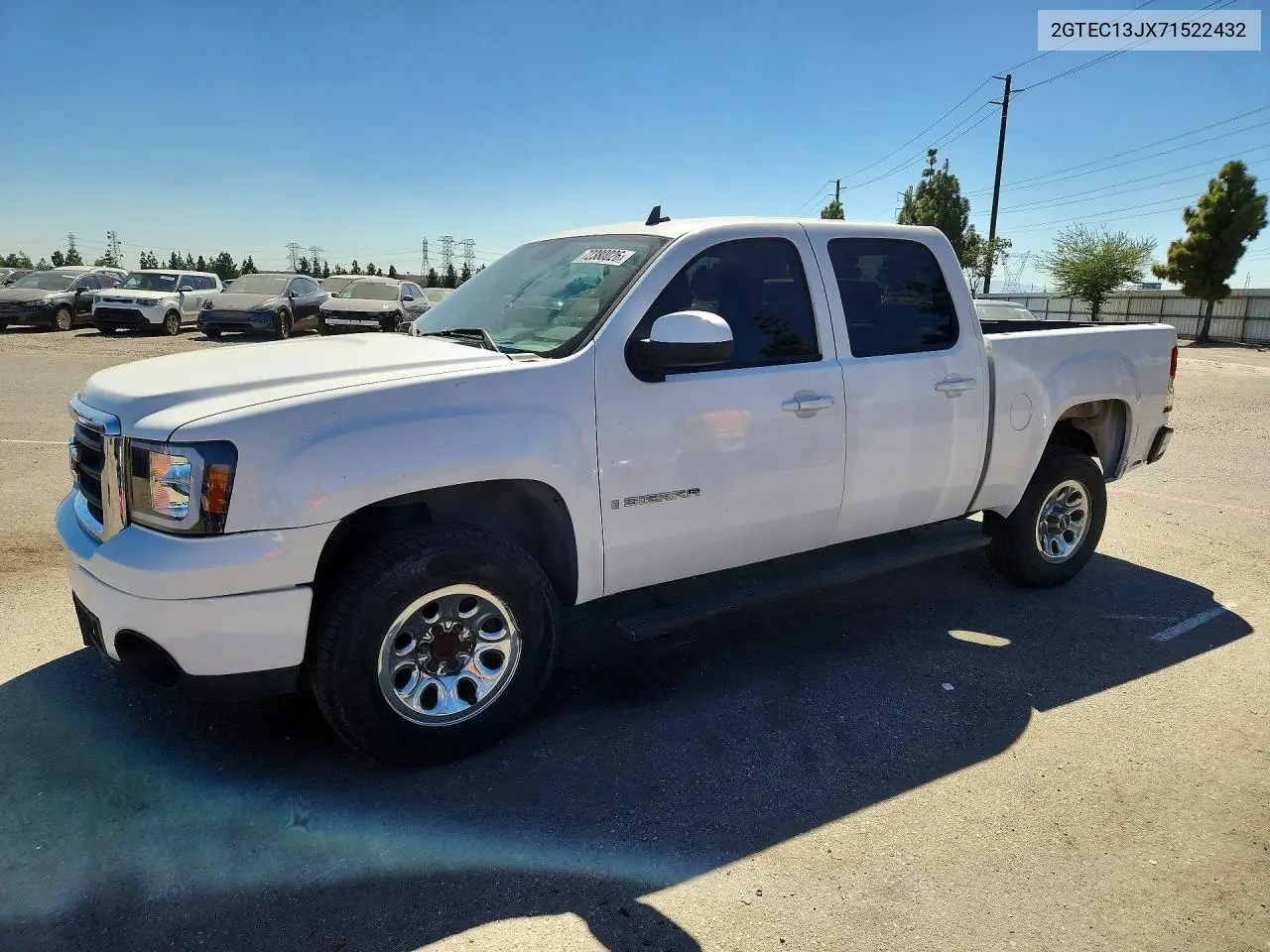 GMC SIERRA 2007, VIN 2GTEC13JX71522432