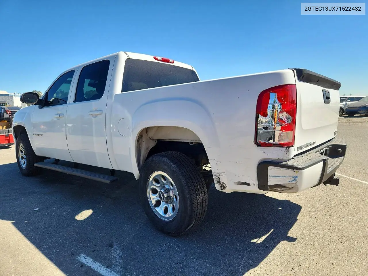 2007 GMC SIERRA VIN 2GTEC13JX71522432 — фото 2