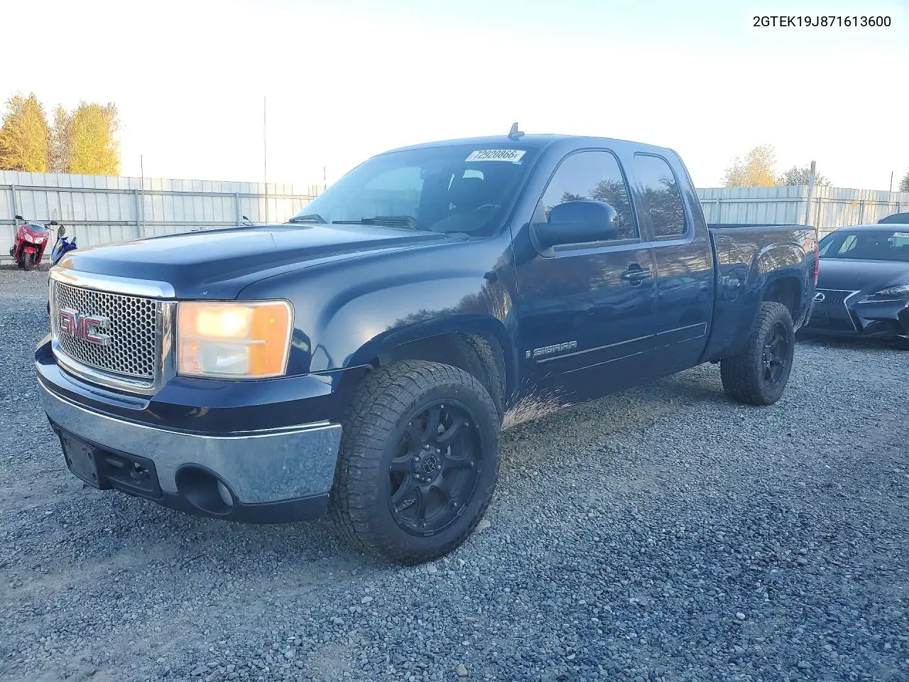 GMC SIERRA 2007, VIN 2GTEK19J871613600