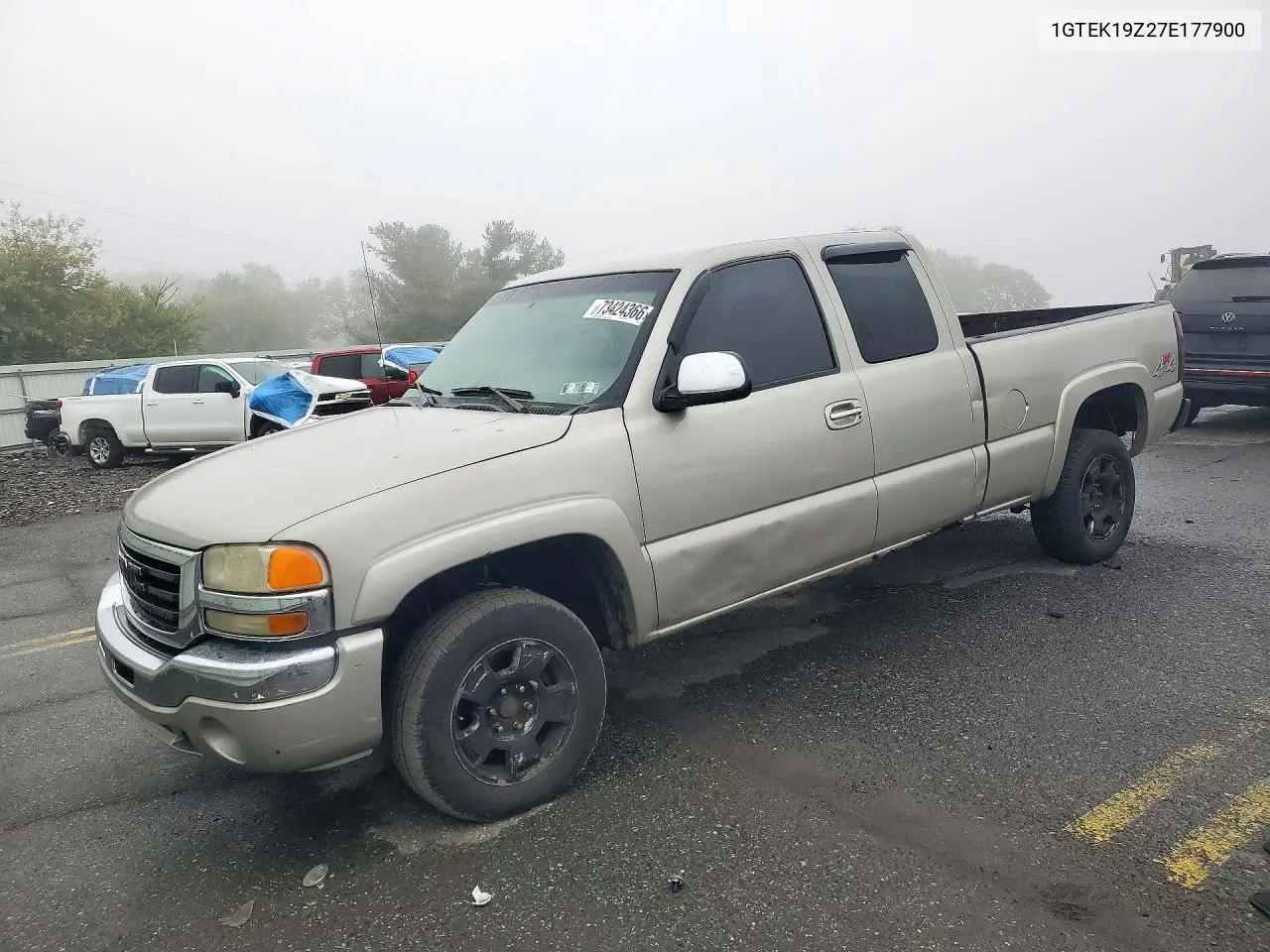GMC SIERRA 2007, VIN 1GTEK19Z27E177900