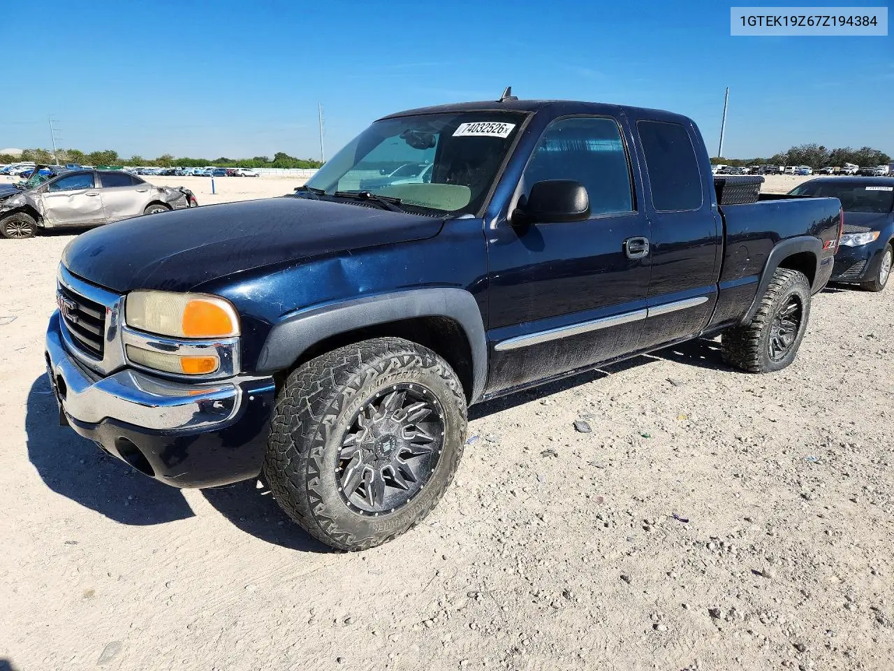 GMC SIERRA 2007, VIN 1GTEK19Z67Z194384