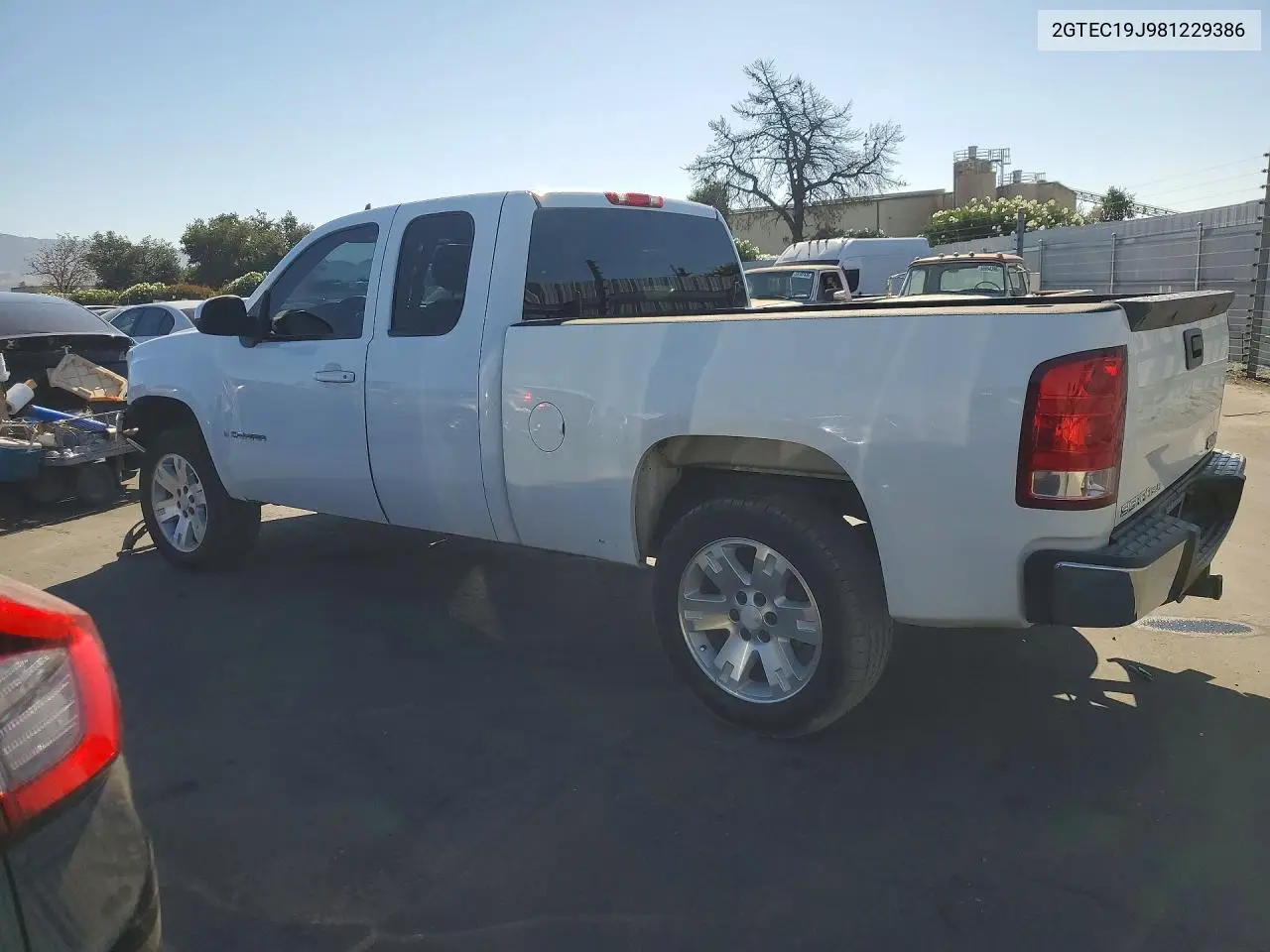2008 GMC SIERRA VIN 2GTEC19J981229386 — фото 2