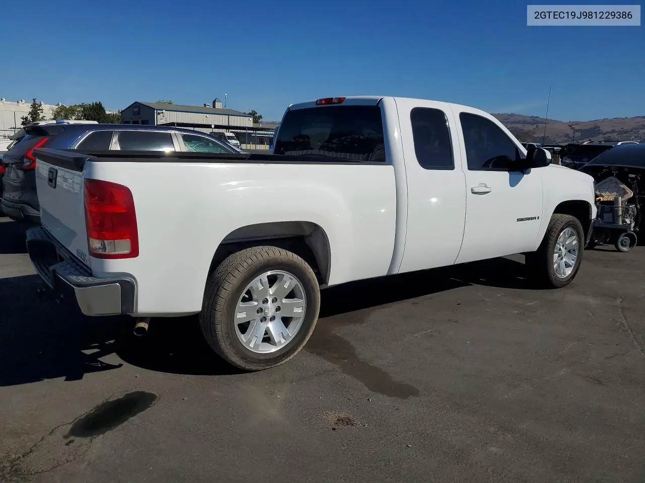 2008 GMC SIERRA VIN 2GTEC19J981229386 — фото 3