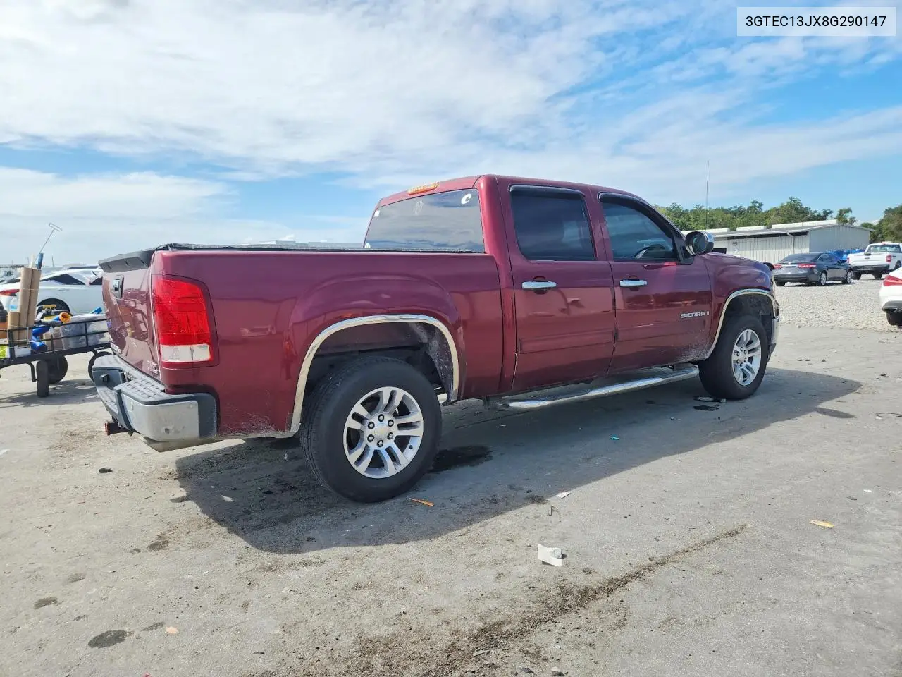 2008 GMC SIERRA VIN 3GTEC13JX8G290147 — фото 3