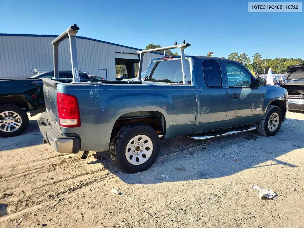 2008 GMC SIERRA VIN 1GTEC19C48Z116728 — фото 3