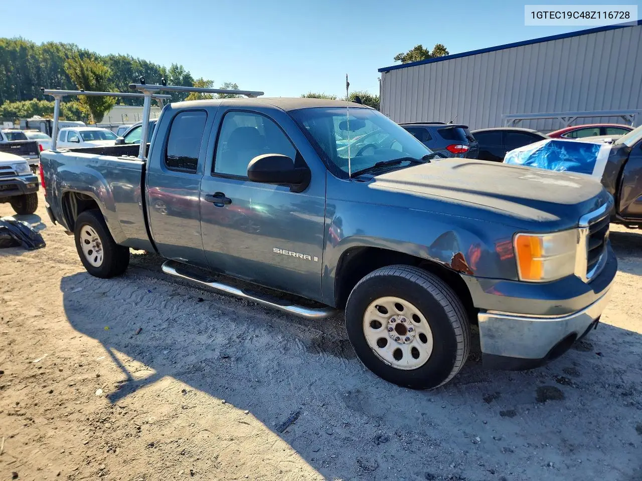 2008 GMC SIERRA VIN 1GTEC19C48Z116728 — фото 4