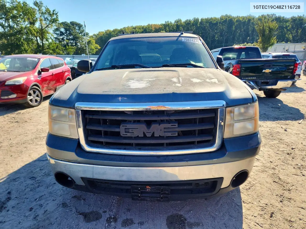 2008 GMC SIERRA VIN 1GTEC19C48Z116728 — фото 5