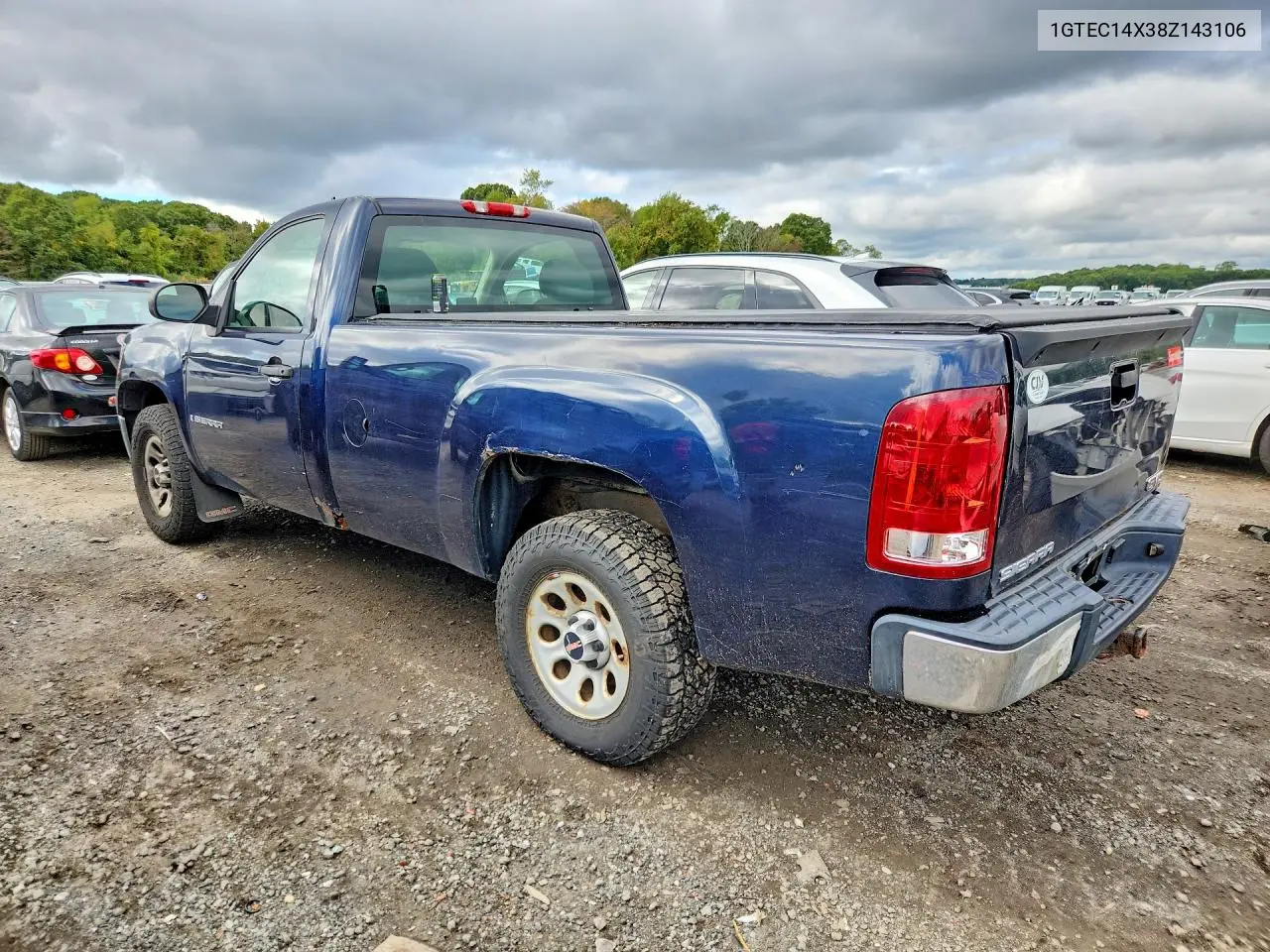 2008 GMC SIERRA VIN 1GTEC14X38Z143106 — фото 2