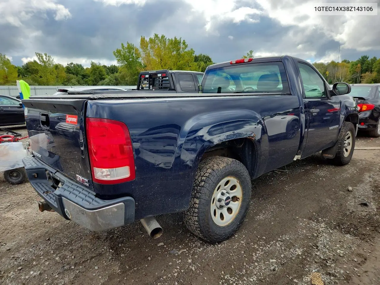 2008 GMC SIERRA VIN 1GTEC14X38Z143106 — фото 3