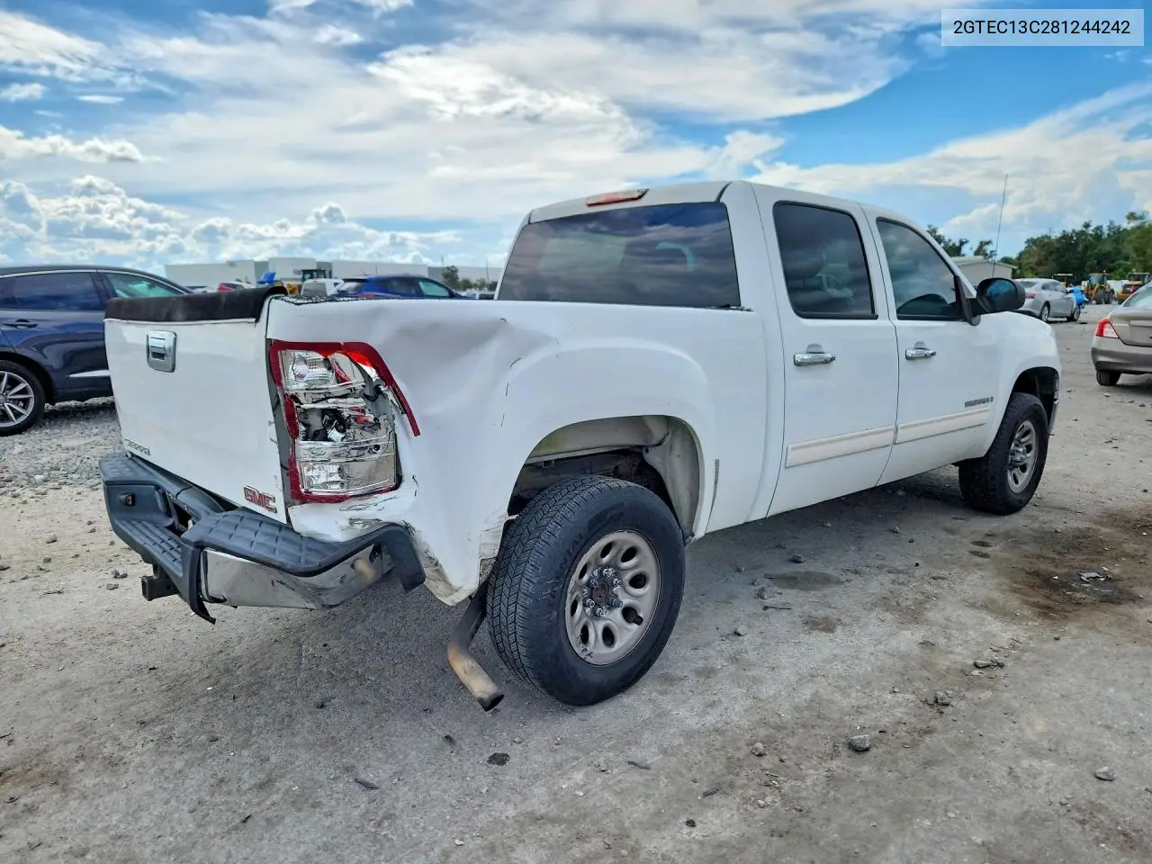 2008 GMC SIERRA VIN 2GTEC13C281244242 — фото 3