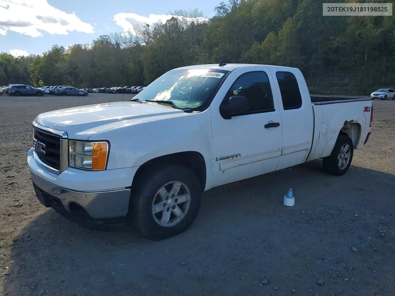 GMC SIERRA 2008, VIN 2GTEK19J181198525