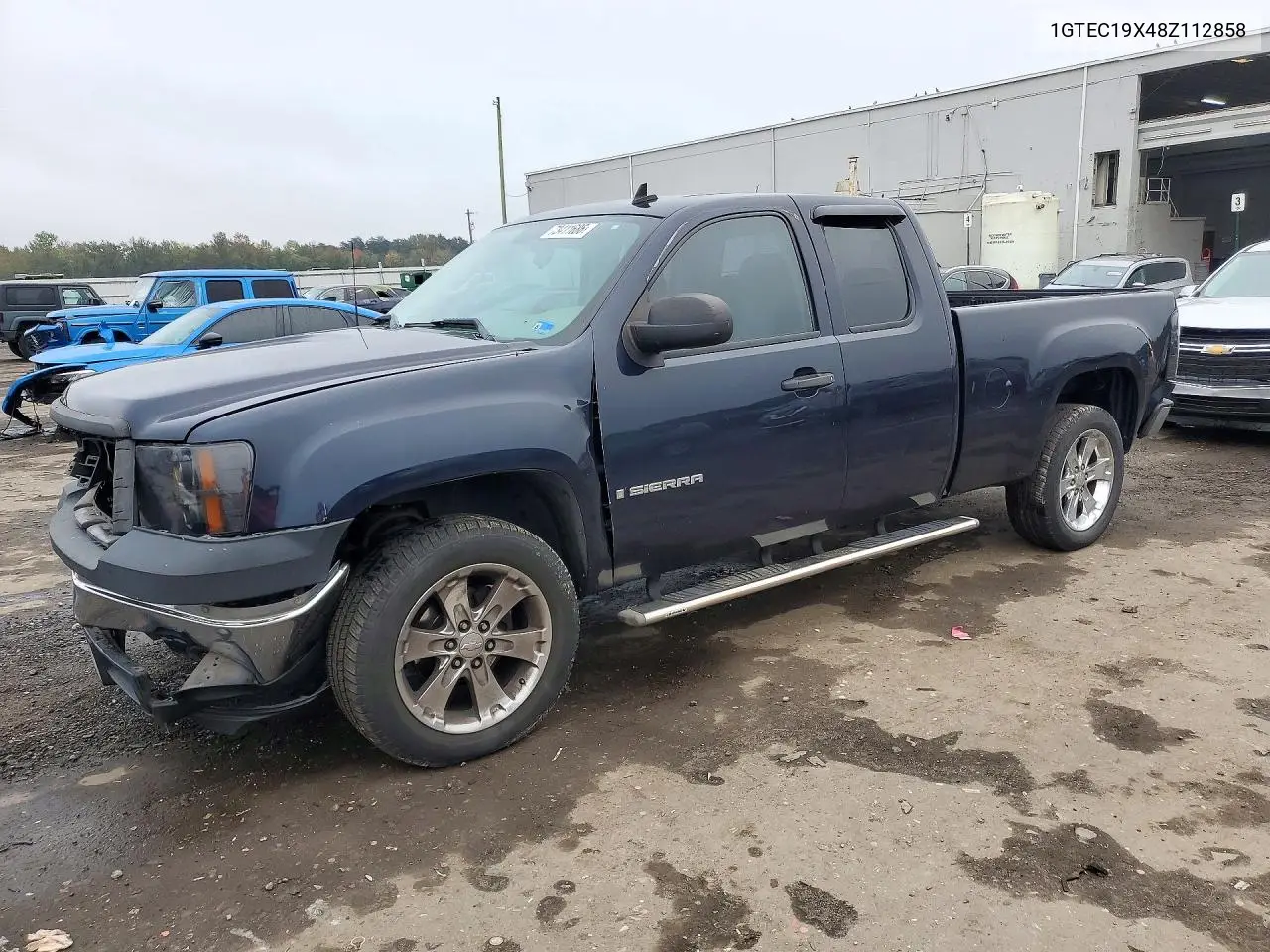 GMC SIERRA 2008, VIN 1GTEC19X48Z112858