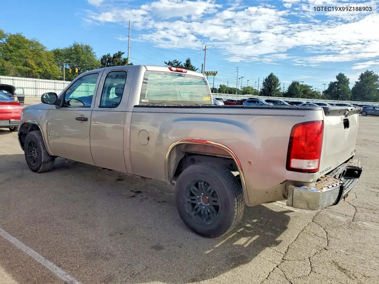 2009 GMC SIERRA VIN 1GTEC19X99Z188903 — фото 2
