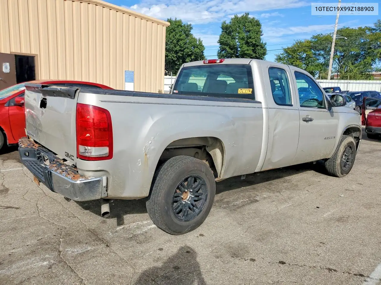 2009 GMC SIERRA VIN 1GTEC19X99Z188903 — фото 3