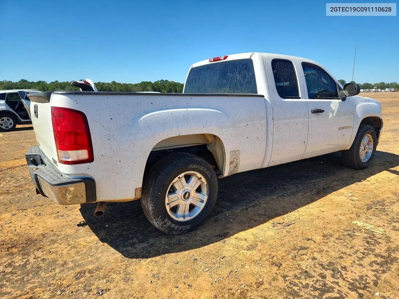 2009 GMC SIERRA VIN 2GTEC19C091110628 — фото 3