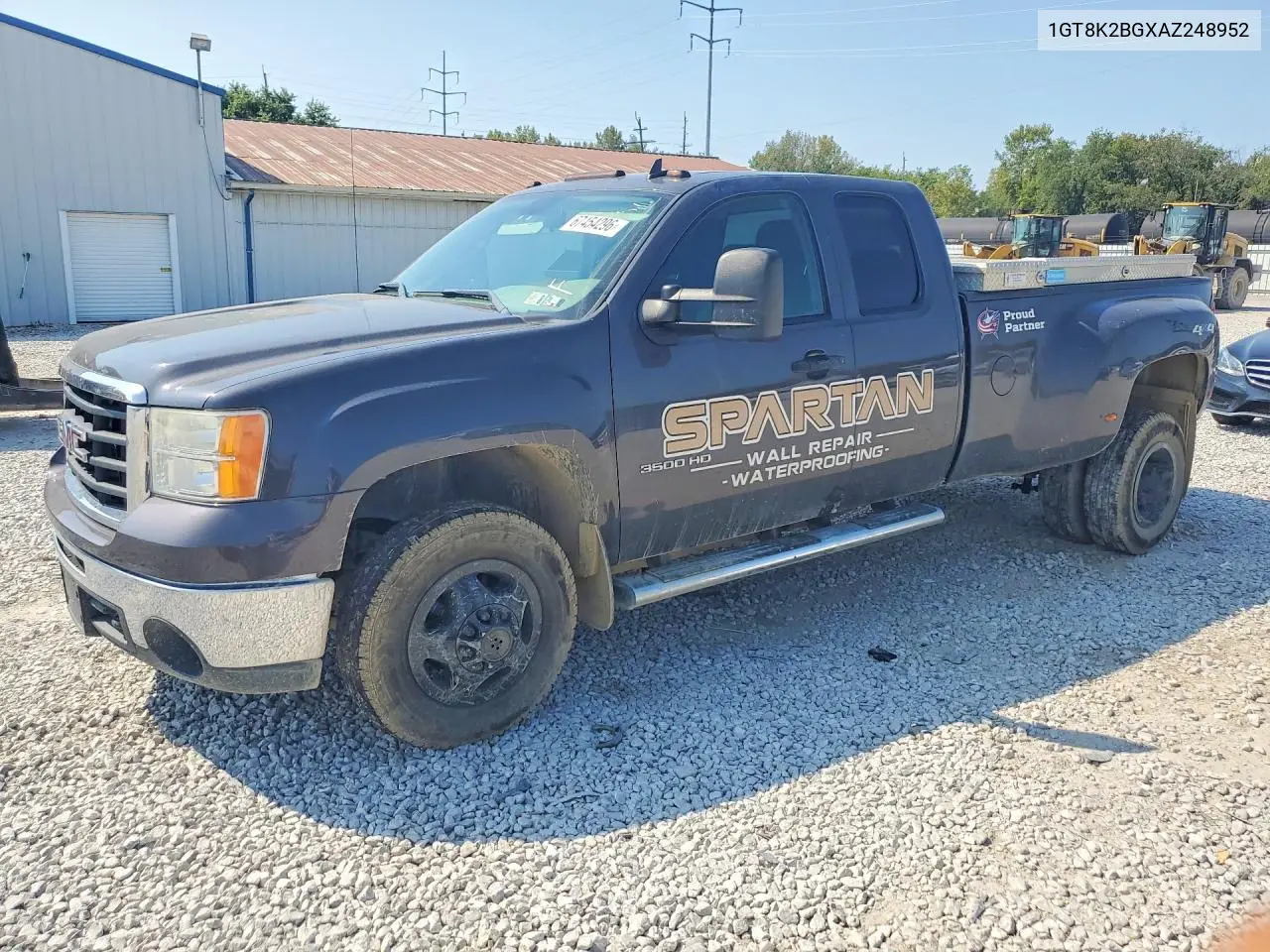 GMC SIERRA 2010, VIN 1GT8K2BGXAZ248952