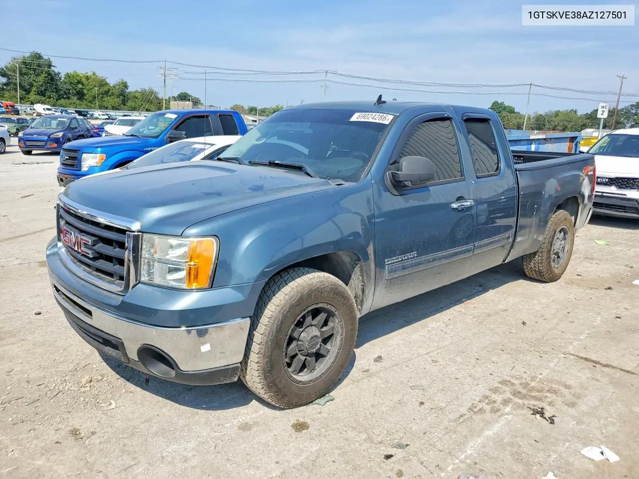 GMC SIERRA 2010, VIN 1GTSKVE38AZ127501