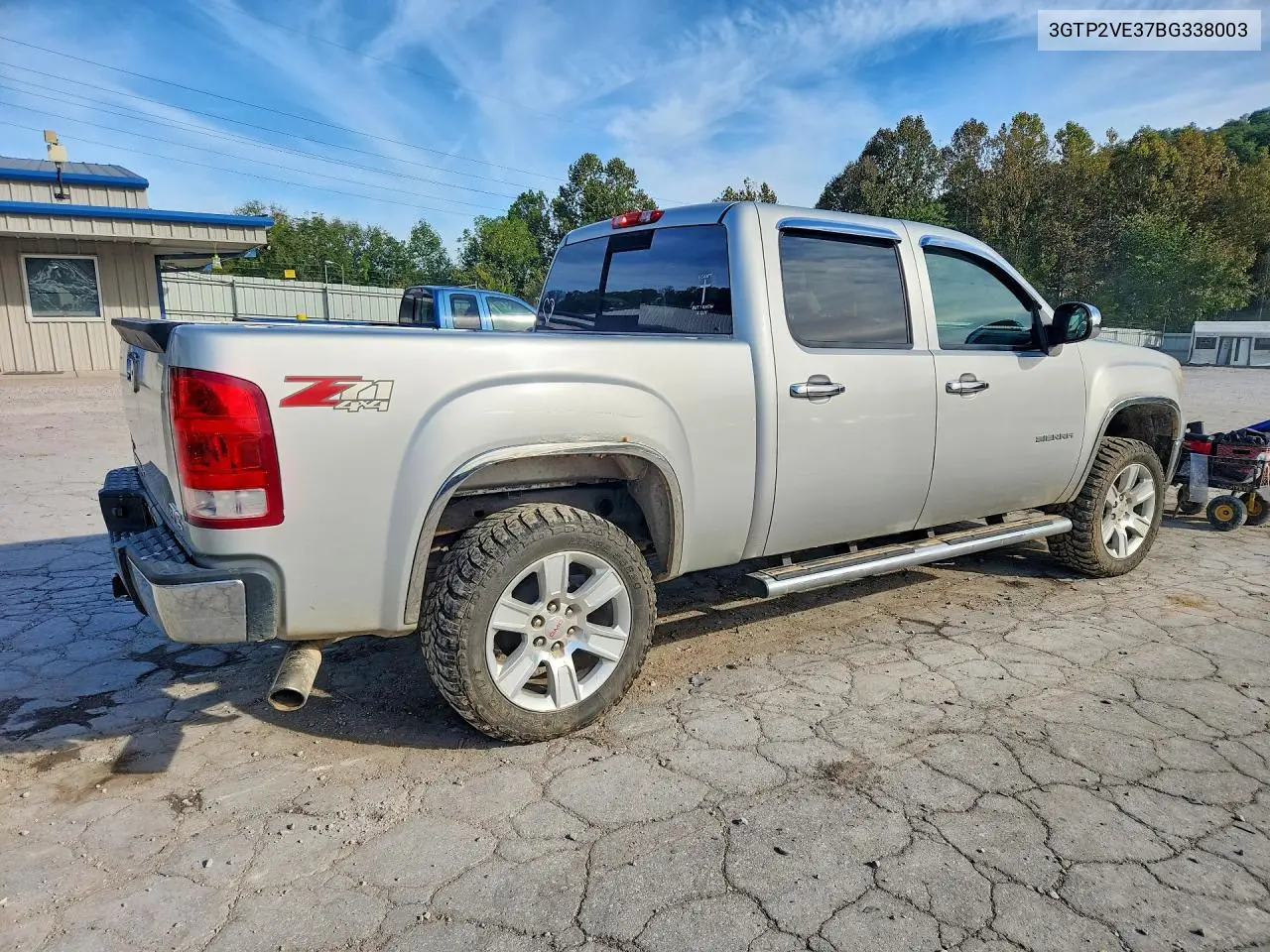 2011 GMC SIERRA VIN 3GTP2VE37BG338003 — фото 3