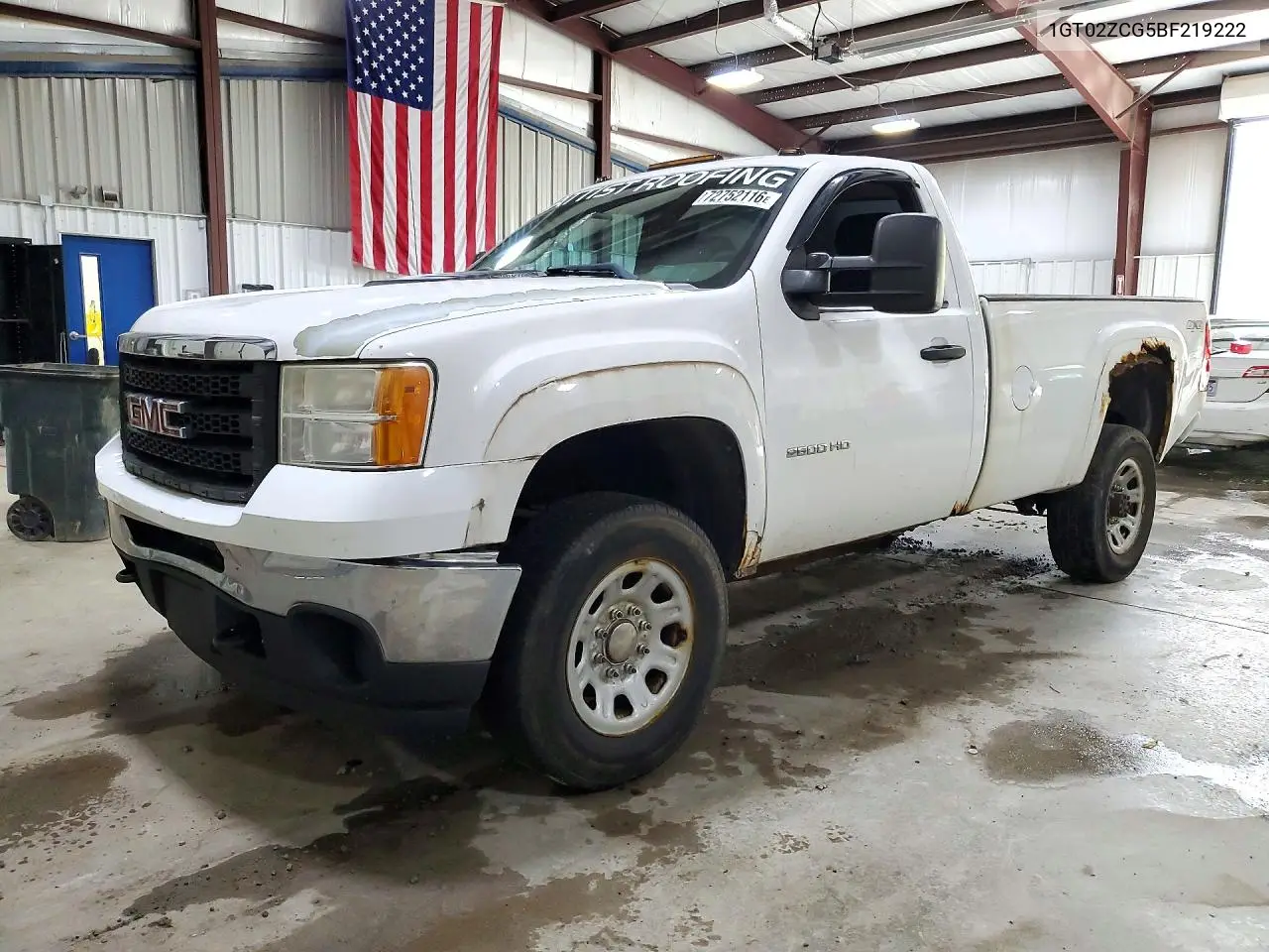 GMC SIERRA 2011, VIN 1GT02ZCG5BF219222