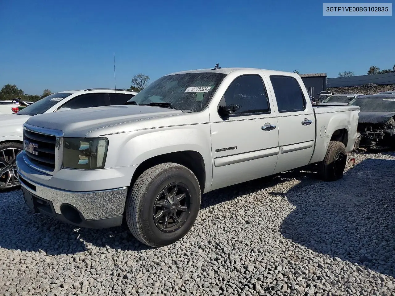 GMC SIERRA 2011, VIN 3GTP1VE00BG102835