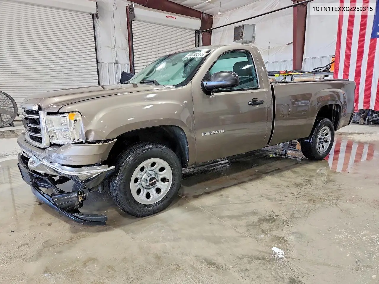 GMC SIERRA 2012, VIN 1GTN1TEXXCZ259315