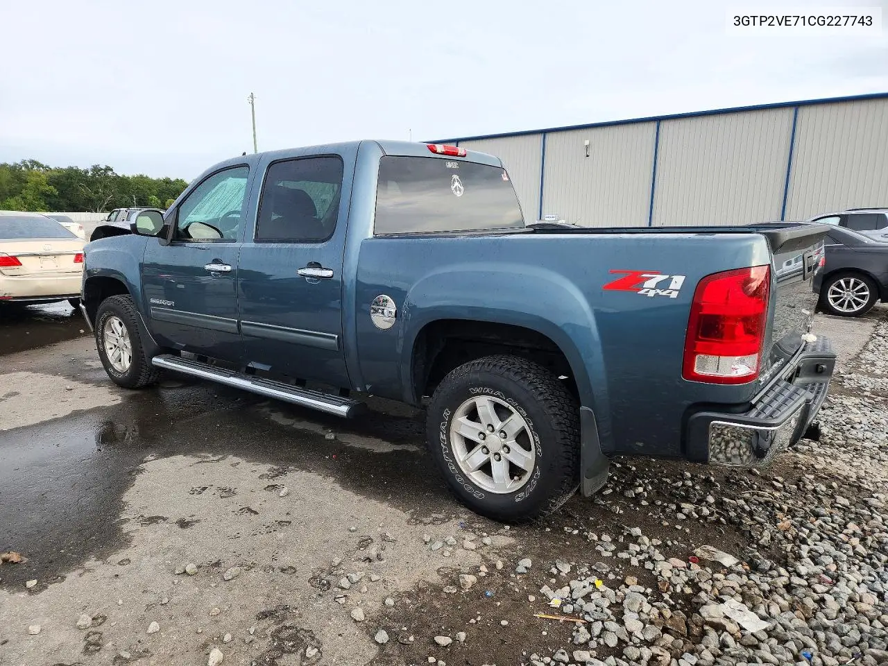 2012 GMC SIERRA VIN 3GTP2VE71CG227743 — фото 2