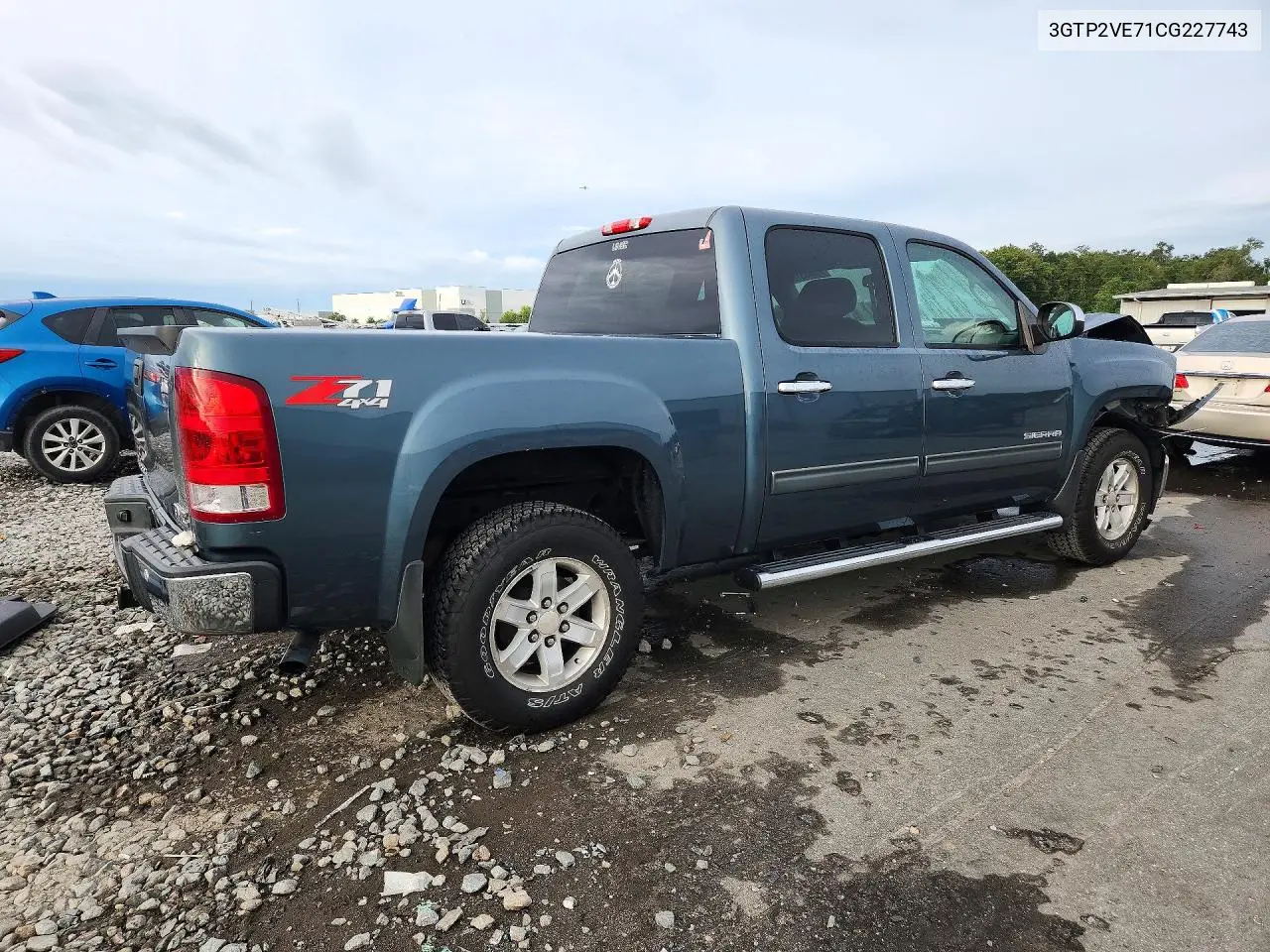 2012 GMC SIERRA VIN 3GTP2VE71CG227743 — фото 3
