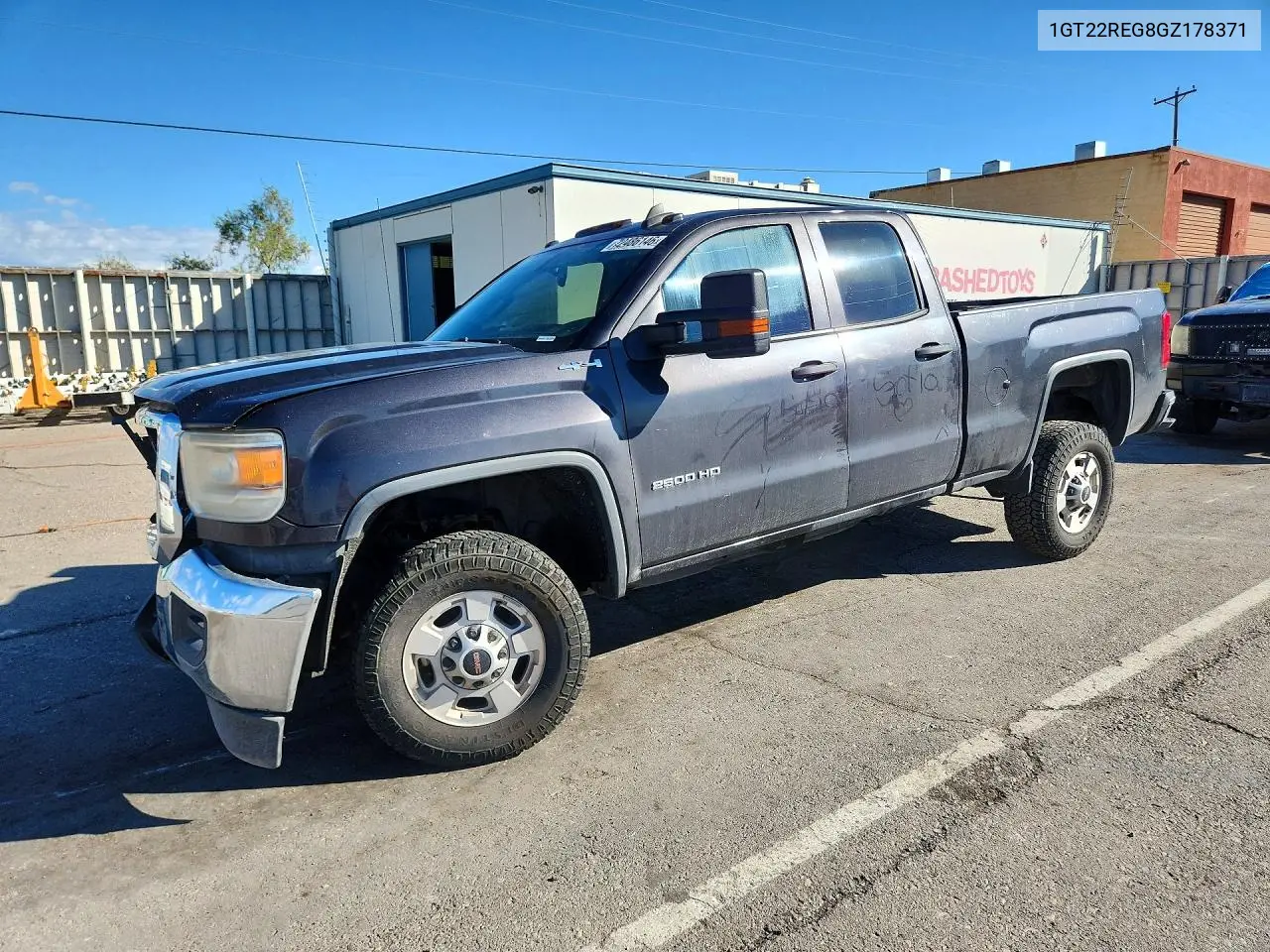GMC SIERRA 2016, VIN 1GT22REG8GZ178371