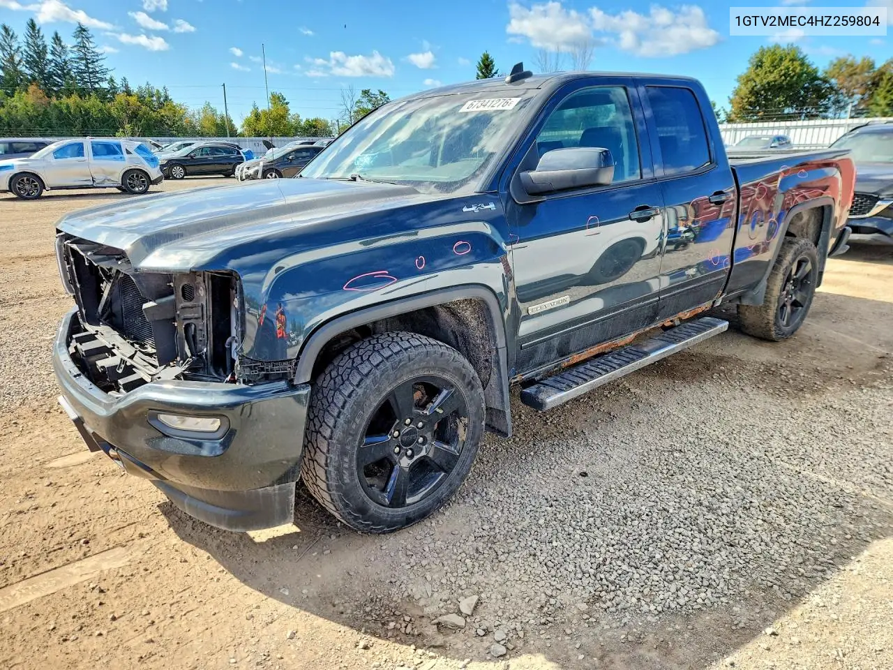 GMC SIERRA 2017, VIN 1GTV2MEC4HZ259804