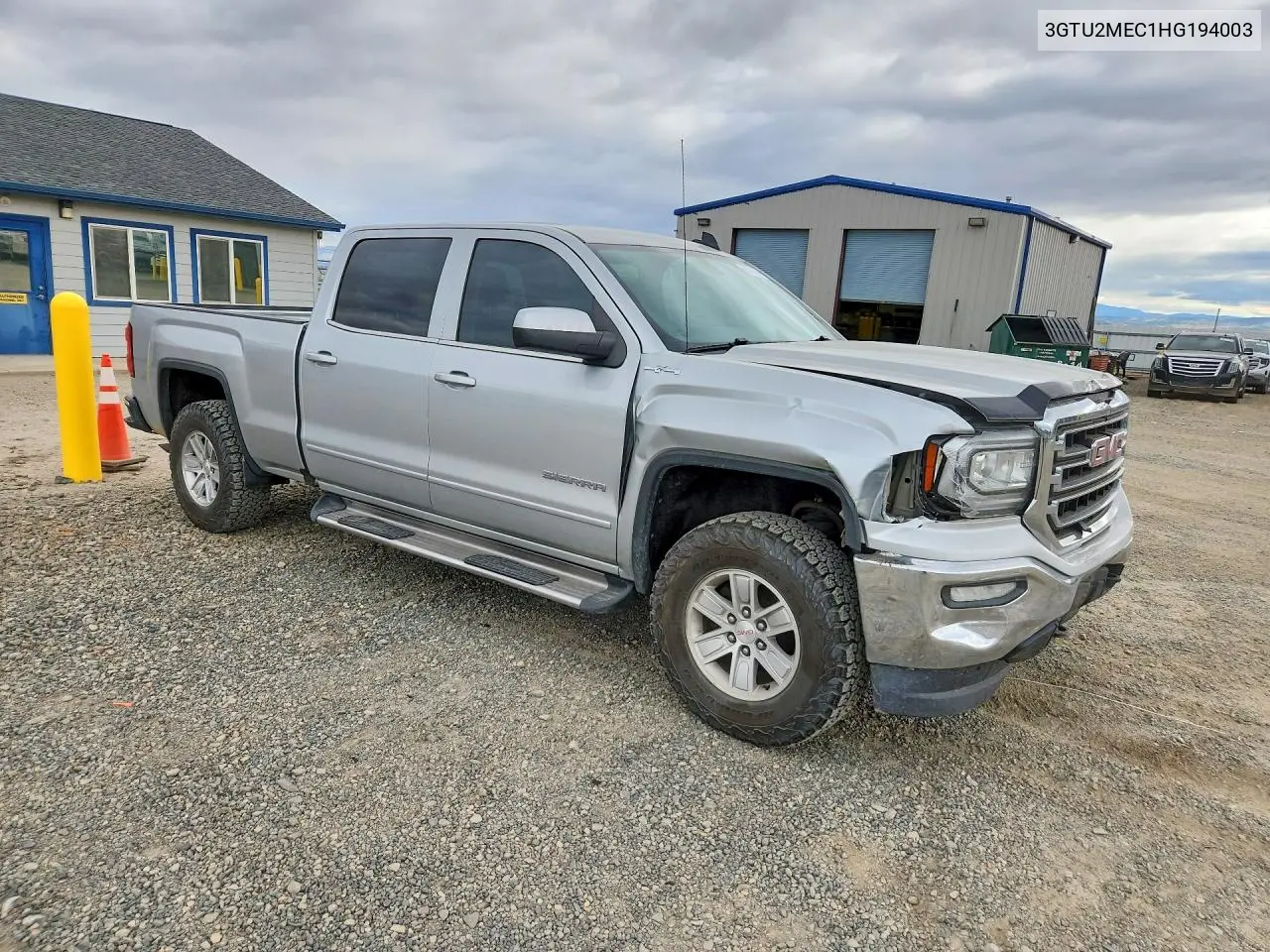 2017 GMC SIERRA VIN 3GTU2MEC1HG194003 — фото 4