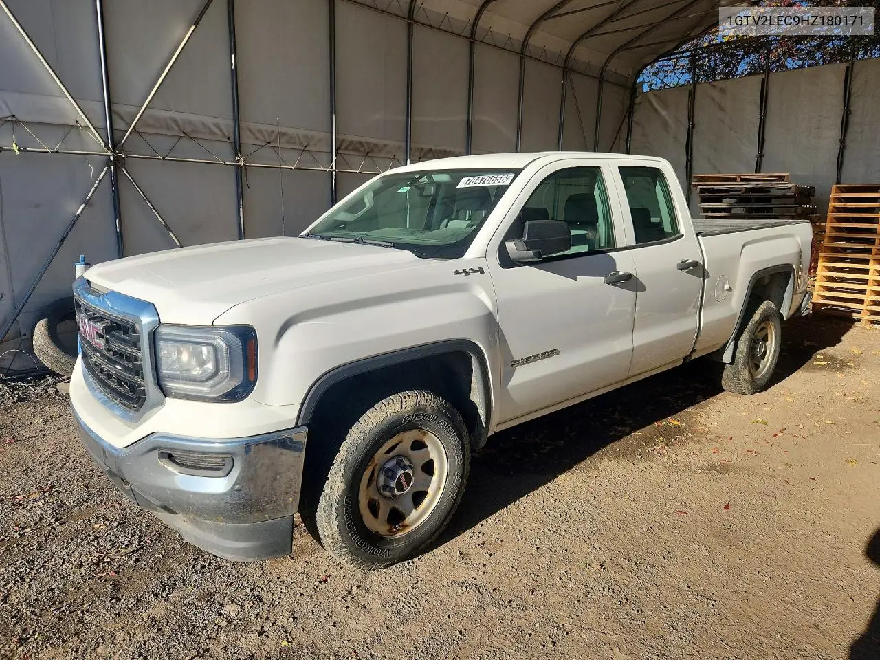 GMC SIERRA 2017, VIN 1GTV2LEC9HZ180171