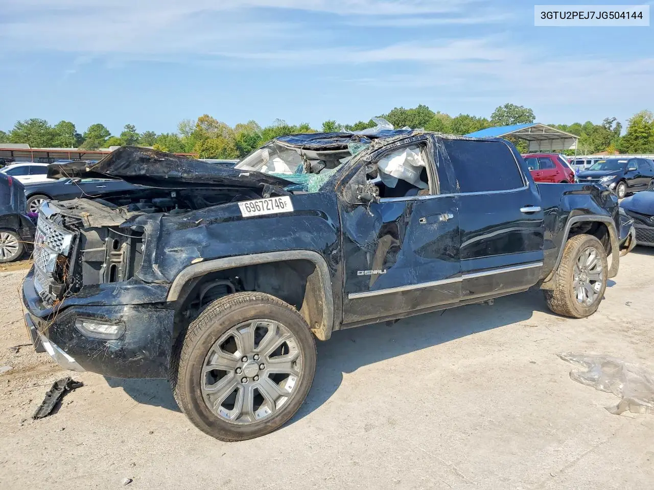GMC SIERRA 2018, VIN 3GTU2PEJ7JG504144