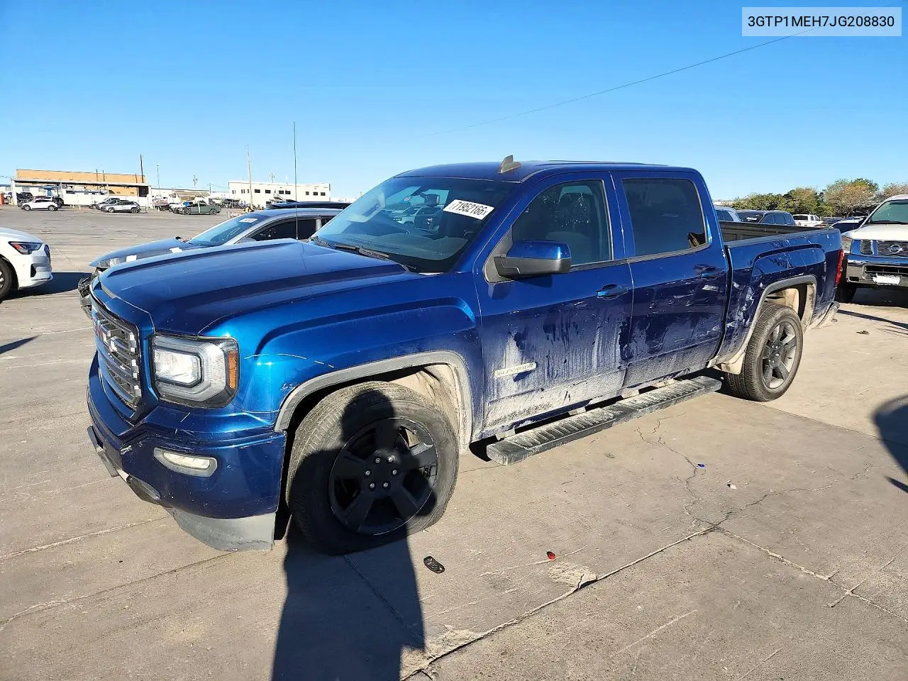 GMC SIERRA 2018, VIN 3GTP1MEH7JG208830
