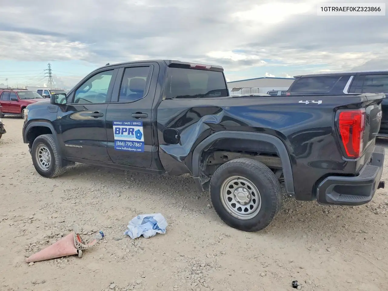 2019 GMC SIERRA VIN 1GTR9AEF0KZ323866 — фото 2