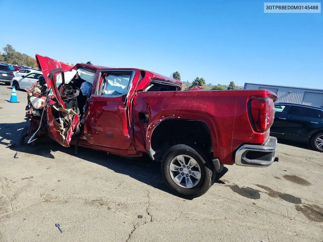 2021 GMC SIERRA VIN 3GTP8BED0MG145488 — фото 2