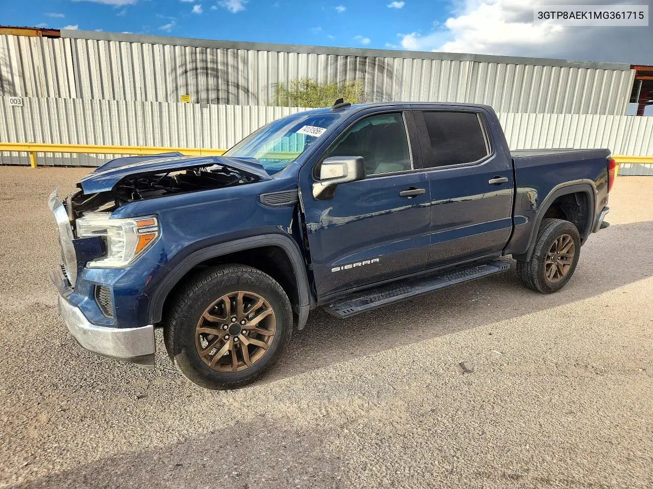 GMC SIERRA 2021, VIN 3GTP8AEK1MG361715