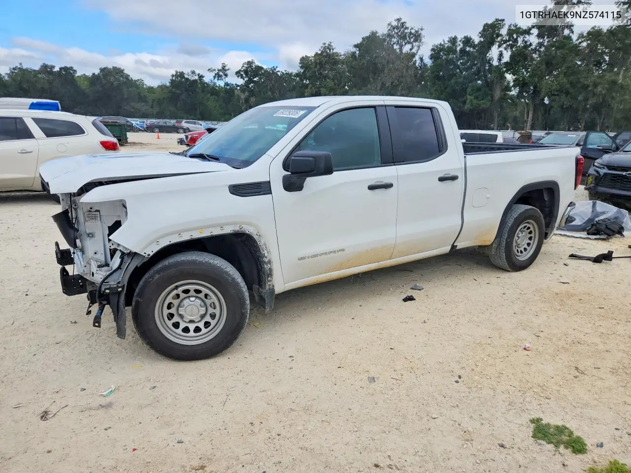 GMC SIERRA 2022, VIN 1GTRHAEK9NZ574115