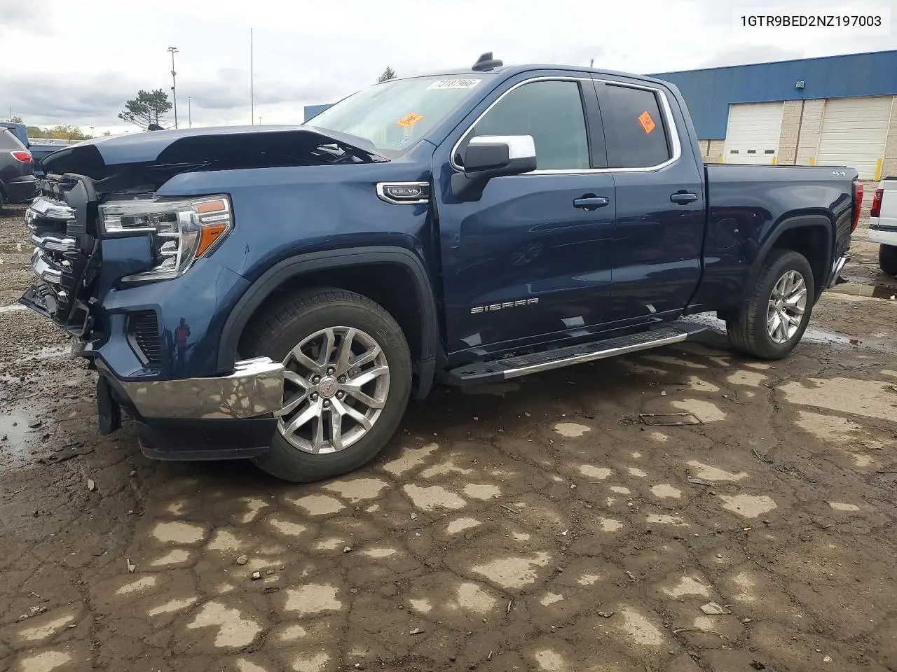 GMC SIERRA 2022, VIN 1GTR9BED2NZ197003
