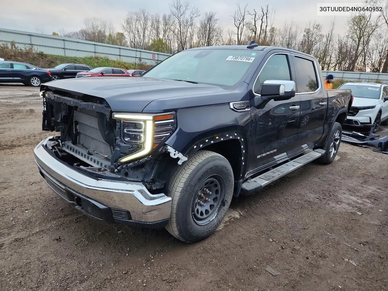 GMC SIERRA 2022, VIN 3GTUUDED4NG640952