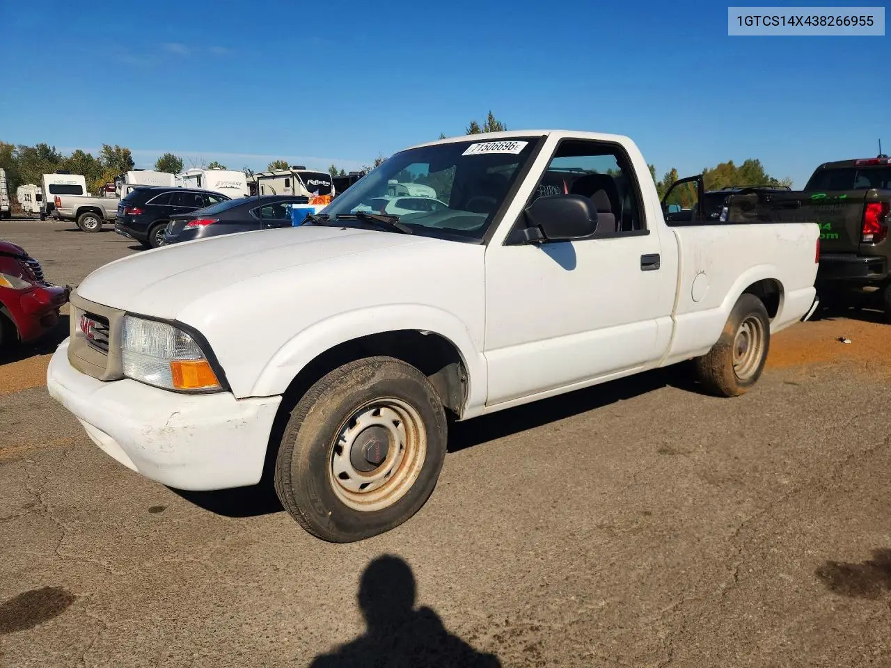 GMC SONOMA 2003, VIN 1GTCS14X438266955