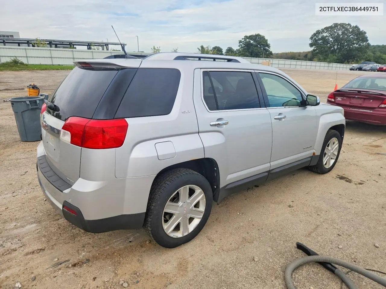 2011 GMC TERRAIN VIN 2CTFLXEC3B6449751 — фото 3