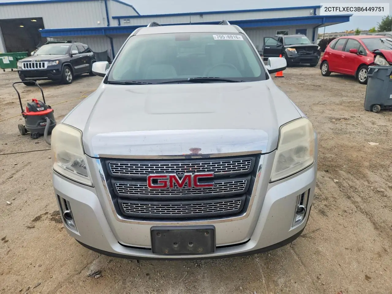 2011 GMC TERRAIN VIN 2CTFLXEC3B6449751 — фото 5