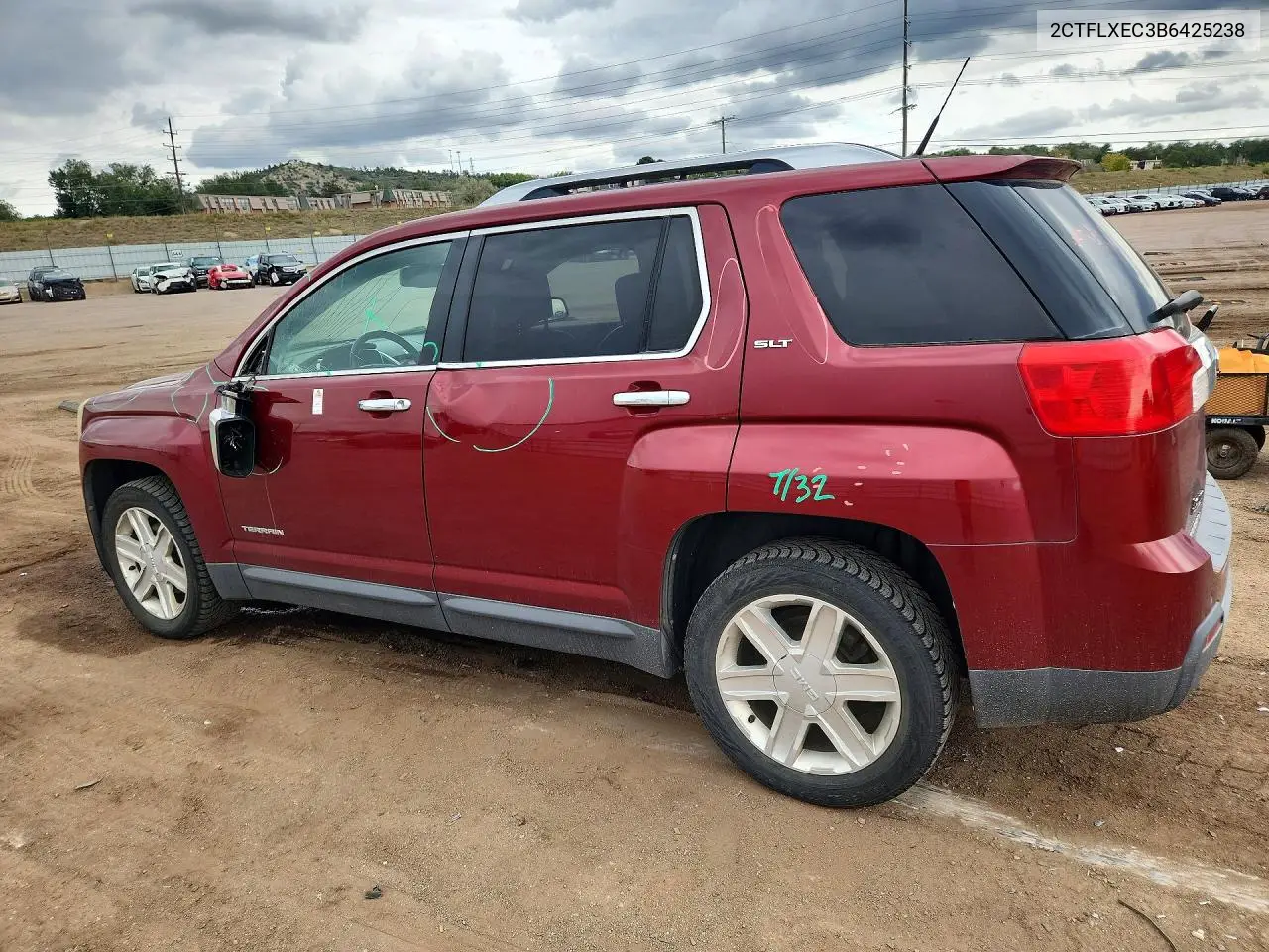 2011 GMC TERRAIN VIN 2CTFLXEC3B6425238 — фото 2