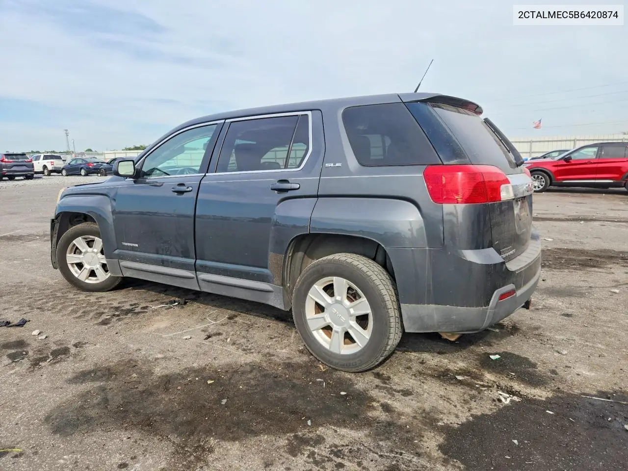 2011 GMC TERRAIN VIN 2CTALMEC5B6420874 — фото 2
